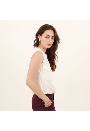 Blusa Cuello Redondo Manga Sisa