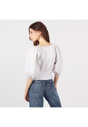 Blusa Cuello Bandeja Manga 3cuartos