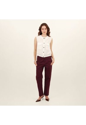 Blusa Cuello Redondo Manga Sisa