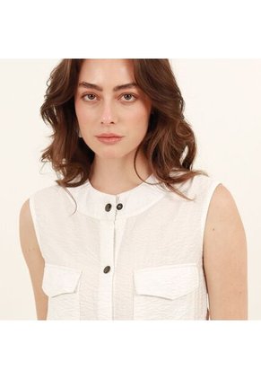 Blusa Cuello Redondo Manga Sisa