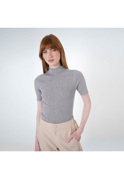 Sweater Cuello Redondo Manga 3/Cuartos