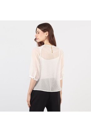 Blusa Cuello Redondo Manga 3cuartos