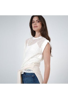 Sweater Cuello Redondo Manga Corta
