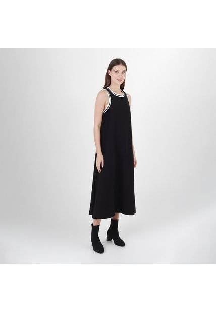 Vestido Cuello Redondo Manga Sisa