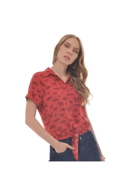 CAMISA PARA MUJER EN POLIESTER MULTICOLOR Color-MULTICOLOR-Talla-XL