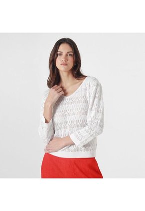 Sweater Cuello V Manga 3/Cuartos