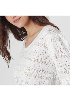 Sweater Cuello V Manga 3/Cuartos