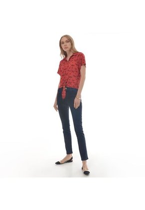 CAMISA PARA MUJER EN POLIESTER MULTICOLOR Color-MULTICOLOR-Talla-XL