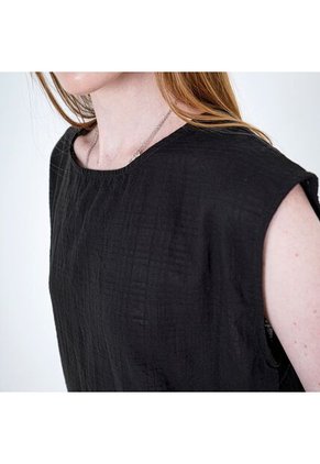 Blusa Cuello Redondo Manga Sisa