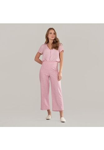 Pantalon Crop Tiro Alto Bota Flare FDS