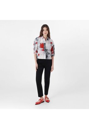 Blusa Cuello Camisero Manga Al Codo