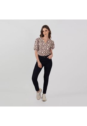 Blusa Cuello V Manga Corta