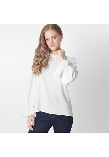 Blusa Cuello Redondo Manga Larga