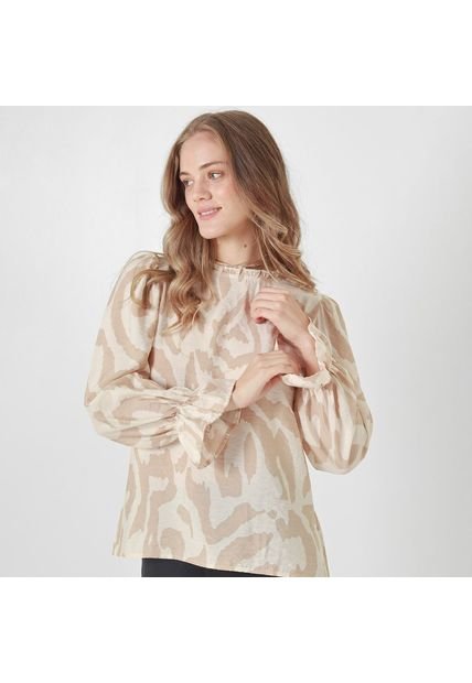Blusa Cuello Redondo Manga Larga