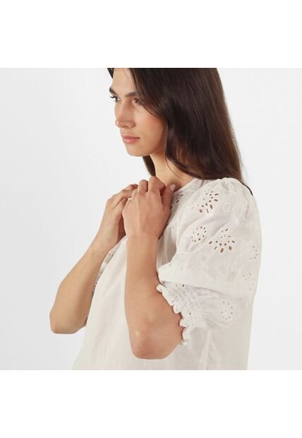 Blusa Cuello Redondo Manga 3Cuartos