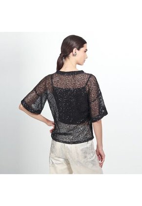 Blusa Cuello V Manga Corta