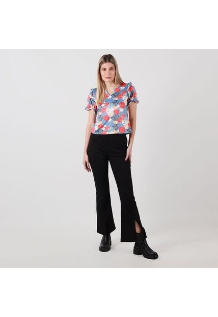 Camiseta Cuello V Manga Corta