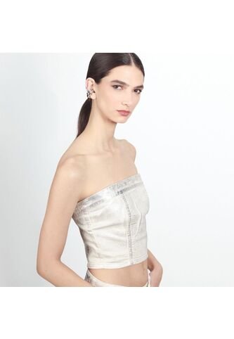 Blusa Cuello Strap Manga Sisa FDS