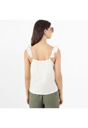 Blusa Cuello Strap Manga Tiras