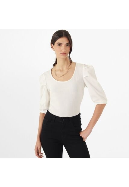 Blusa Cuello Redondo Manga 3Cuartos