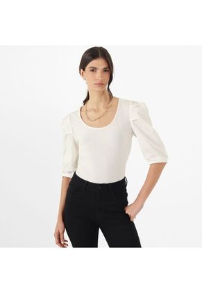 Blusa Cuello Redondo Manga 3Cuartos