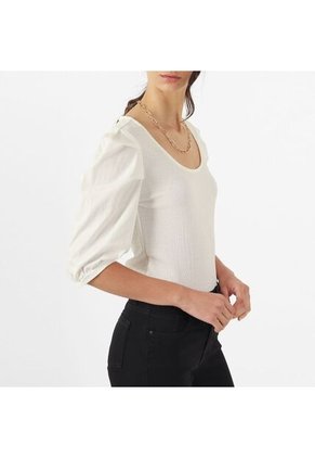 Blusa Cuello Redondo Manga 3Cuartos