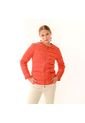 CHAQUETA PARA MUJER EN TAFETAN Color-NARANJA-TALLA-XXS de FDS