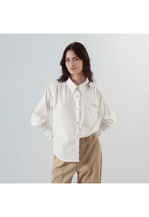 Camisa Cuello Camisero Manga Larga