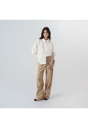 Camisa Cuello Camisero Manga Larga