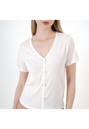 Camiseta Cuello V Manga Corta