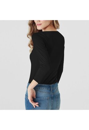 Camiseta Cuello Cuadrado Manga Larga