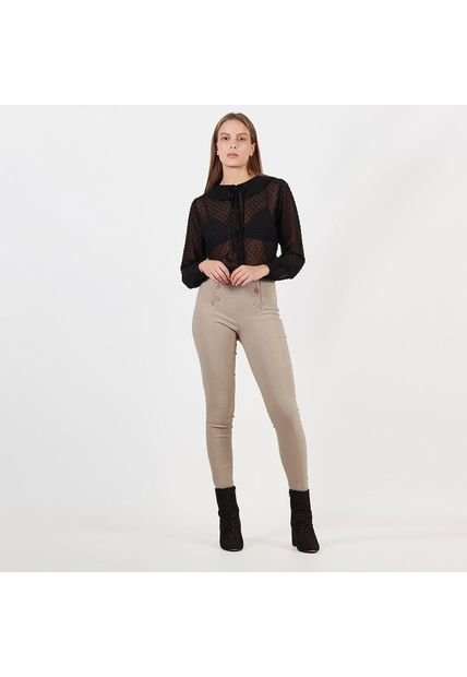 Pantalon Tiro Alto Bota Skinny