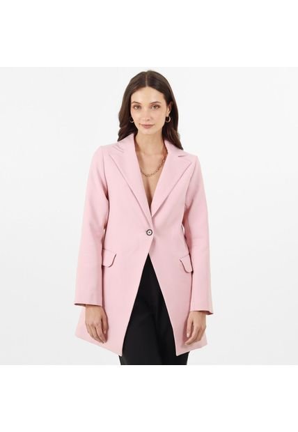 Blazer Largo Cuello Solapa