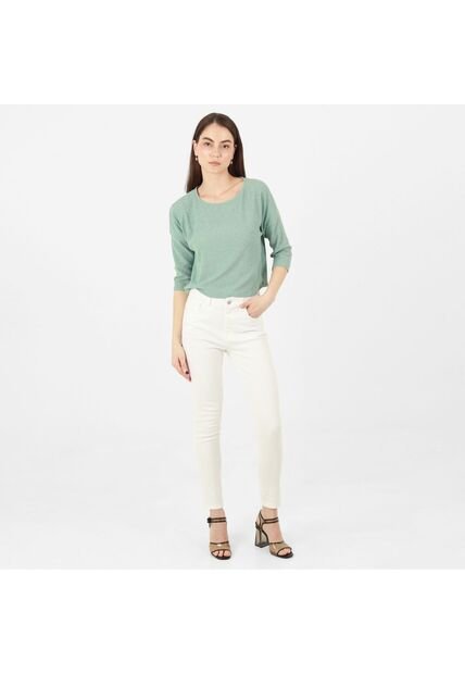 Jean Ilussion Tiro Medio Bota Skinny