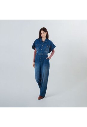 Enterizo Cuello Camisero Manga Sisa