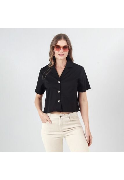 Blusa Cuello Sport Manga Corta