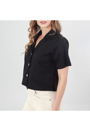 Blusa Cuello Sport Manga Corta