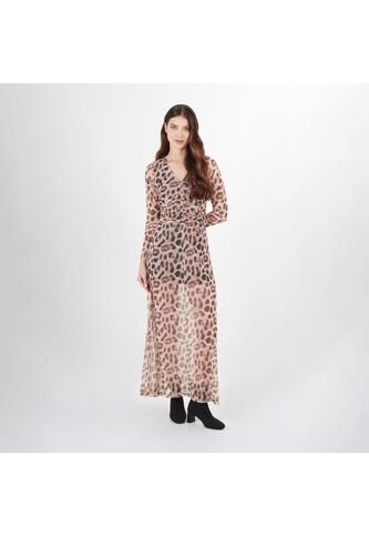 Vestido Cuello V Manga Larga FDS