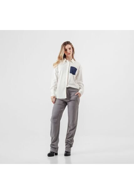 Camisa Cuello Camisero Manga Larga