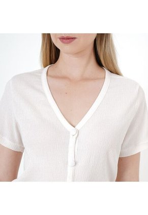 Camiseta Cuello V Manga Corta