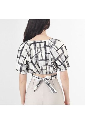 Blusa Cuello V Manga Corta