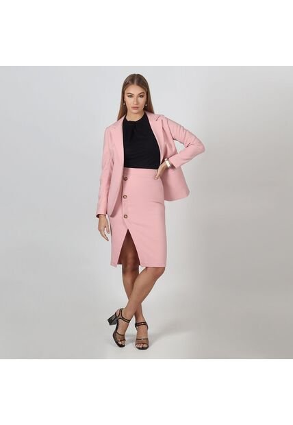 Falda Midi Con Abertura