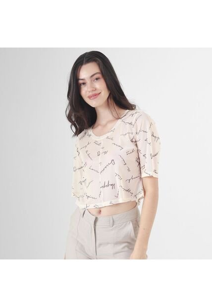 Camiseta Cuello Redondo Manga Al Codo