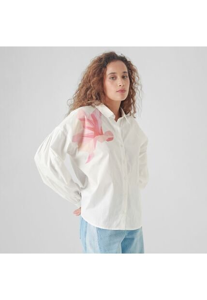 Camisa Cuello Camisero Manga Larga