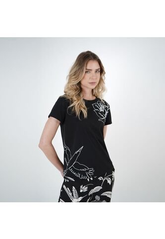 Camiseta Negra Colibrí FDS By Aramacao FDS