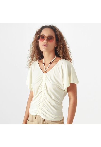 Camiseta Cuello V Manga Corta