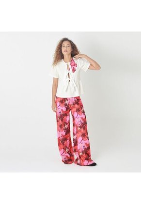 Camiseta Cuello Lazo Manga Corta