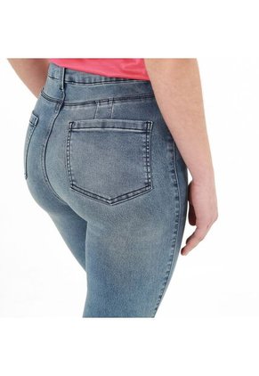 Jean Ilussion Tiro Medio Bota Skinny