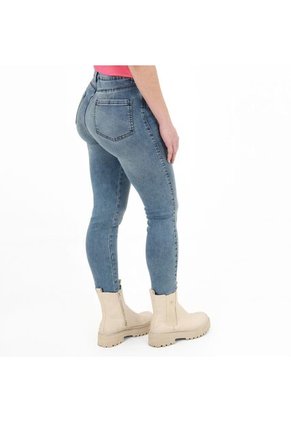 Jean Ilussion Tiro Medio Bota Skinny