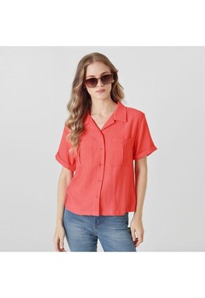 Blusa Cuello Sport Manga Corta